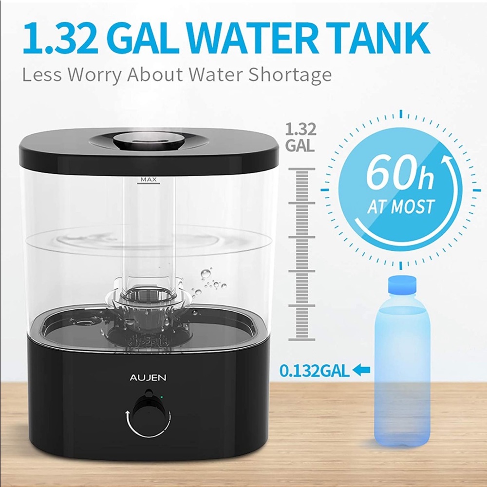 Black Cool Mist Humidifer 5L